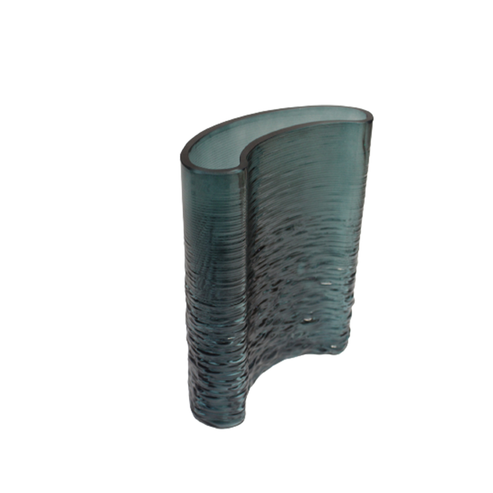 Special-shaped Creative Curve Transparent Glass Vase