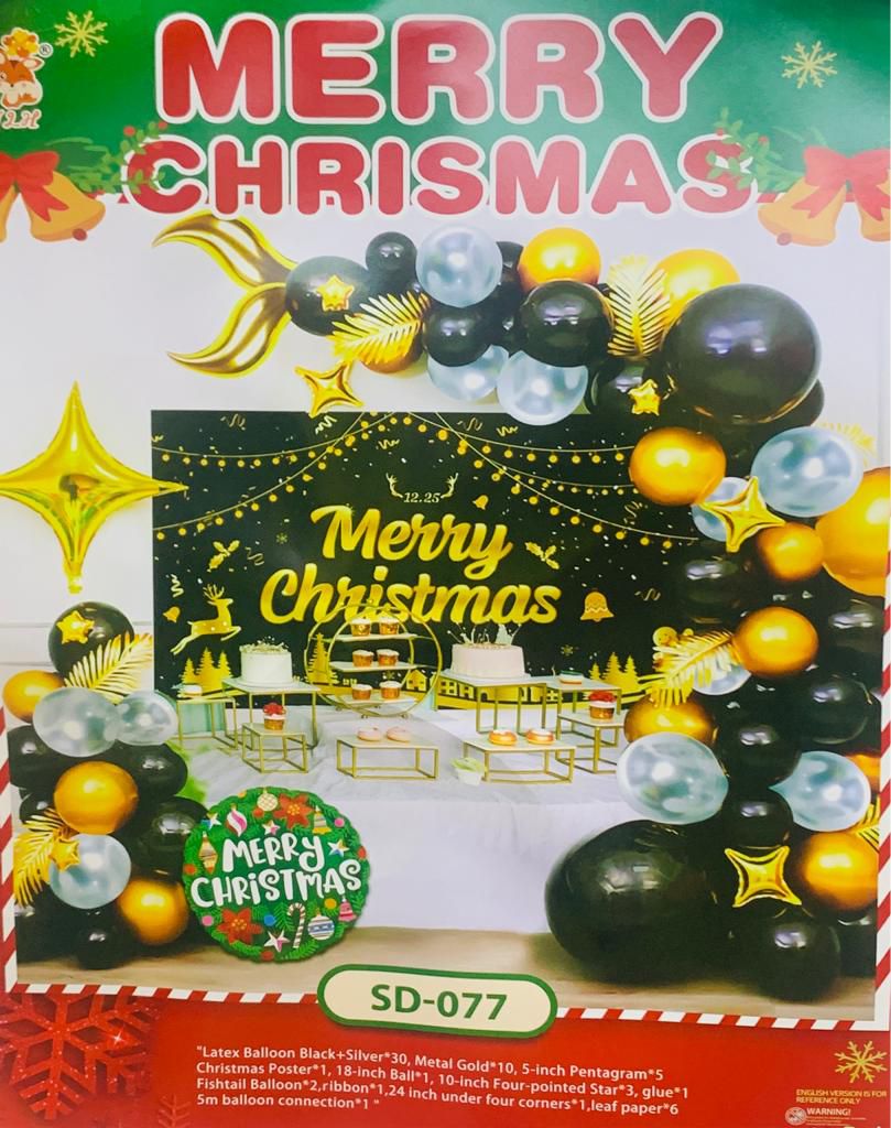 Set of Christmas Balloons