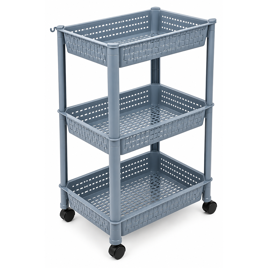 3-Tier Rolling Storage Trolley / Organizer Cart