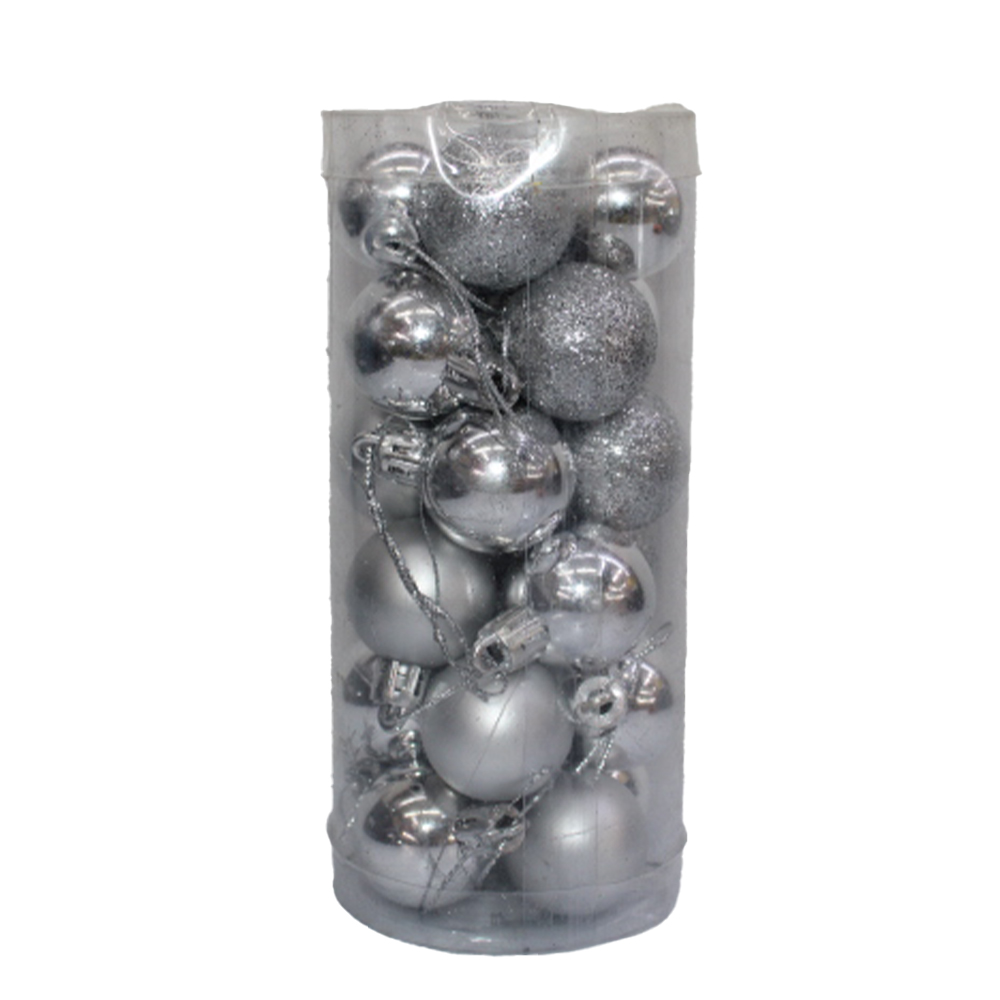 Silver Christmas Balls