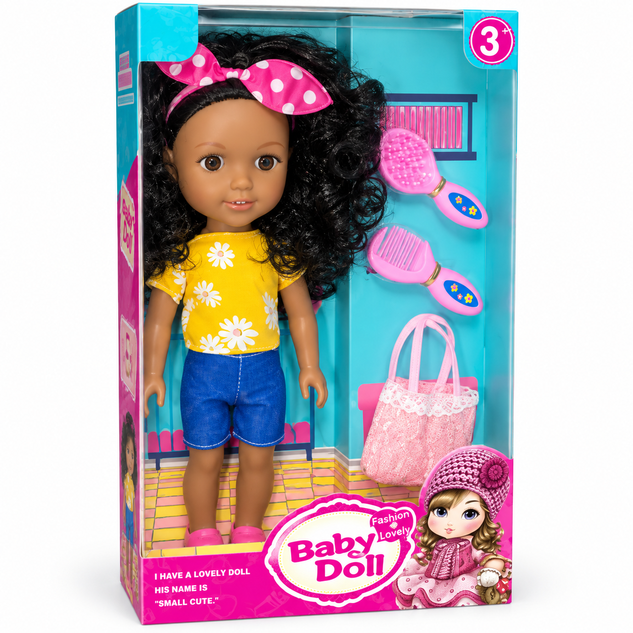 Fashion Baby Doll with Hair Styling Accessories