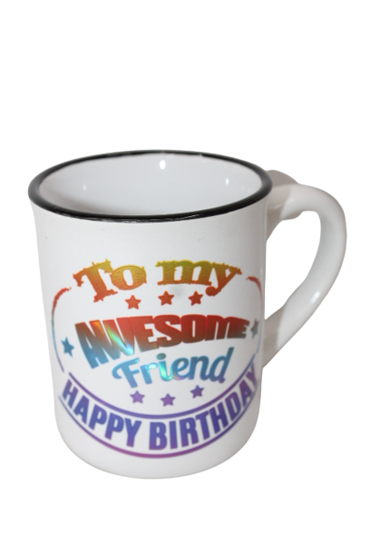 Ceramic Birthday Message Mugs