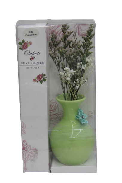 Ceramic Vase Flower Diffuser with Sola Flowers