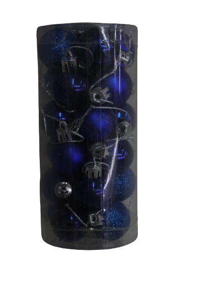 Blue Christmas Balls Decorations