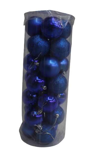 Blue Christmas Balls Decorations