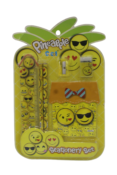 Kids stationery sets With Emoji Shapes