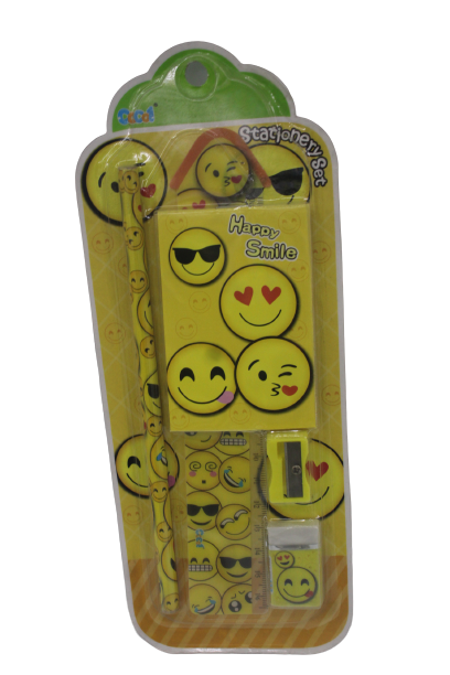 Kids stationery sets With Emoji Shapes