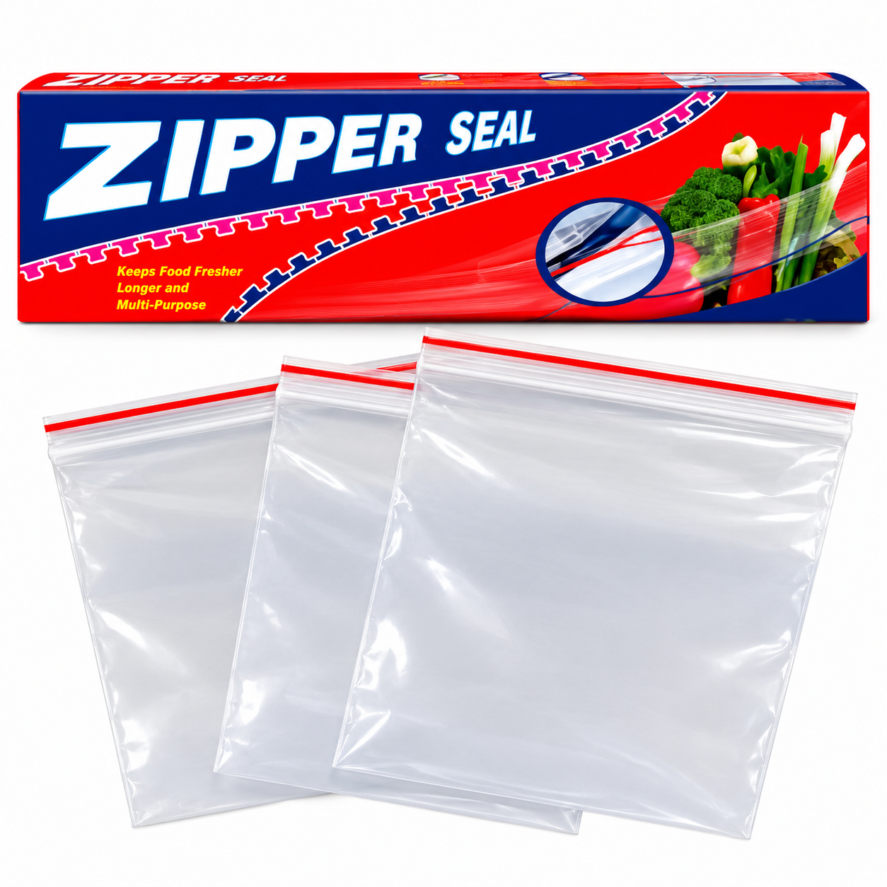 Zipper Seal Bag( 2 FOR 500)