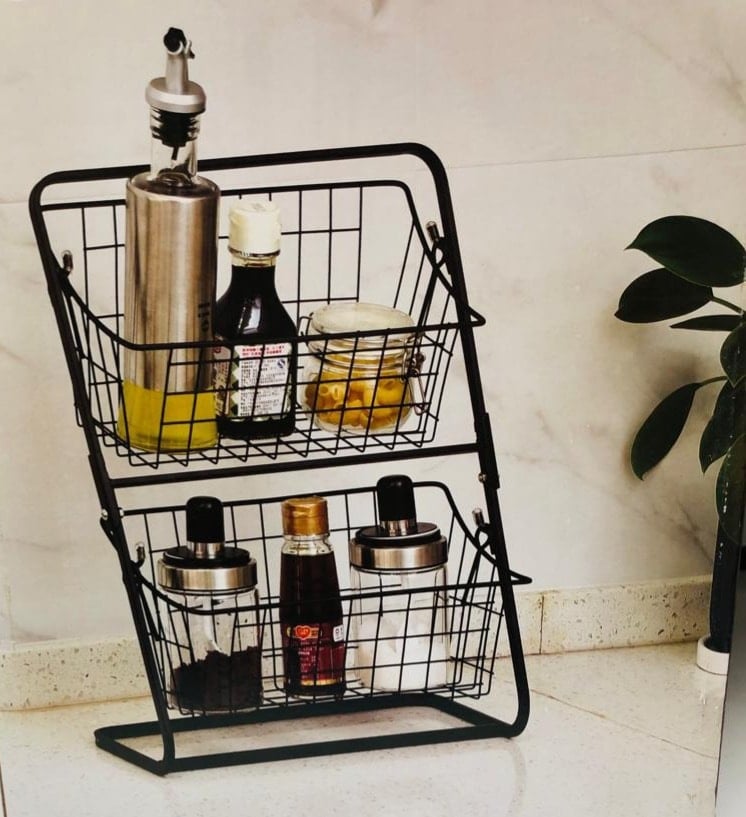 Small Metallic Organizing Rack