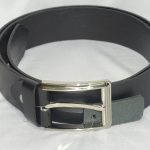 Black leather belt