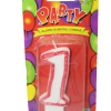Birthday number candles