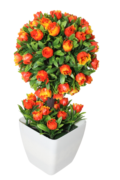 Artificial flower in a vase(MONEY PLANT)