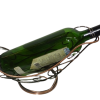 Metallic wine bottle holders