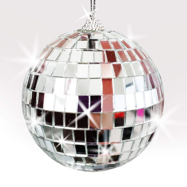 Silver Disco Ball Deco