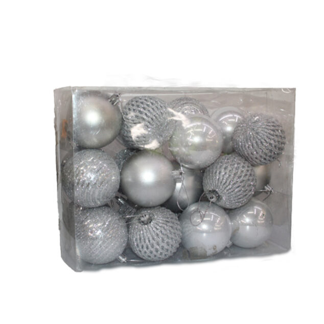 Silver Christmas Balls