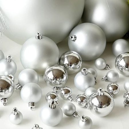 Silver Christmas Balls