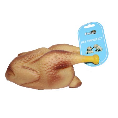 Dog toy in shape of grilled chicken