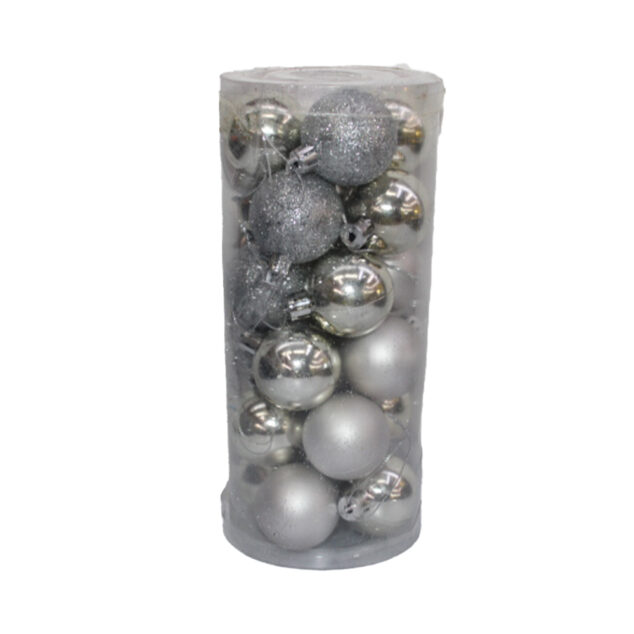 Silver Christmas Balls