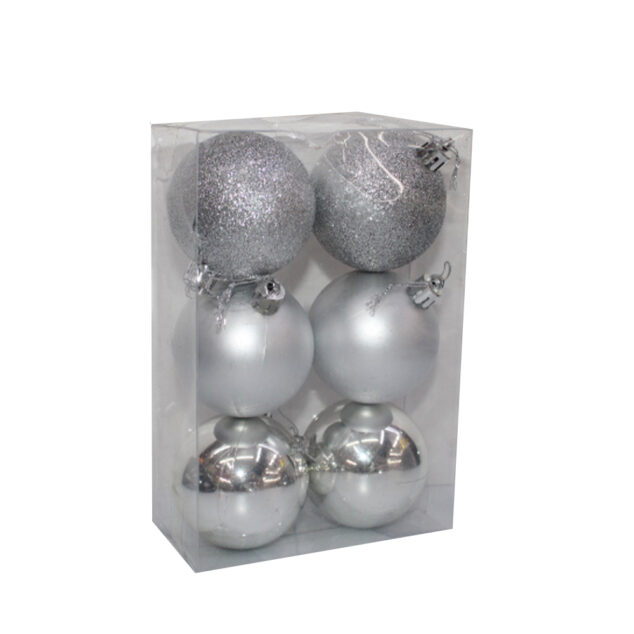 Silver Christmas Balls