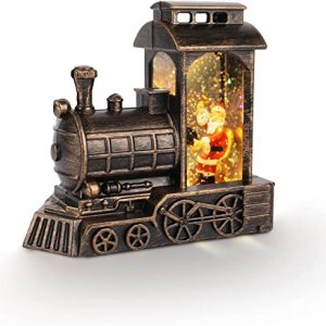 Santa Claus LED Lights Train Decoration