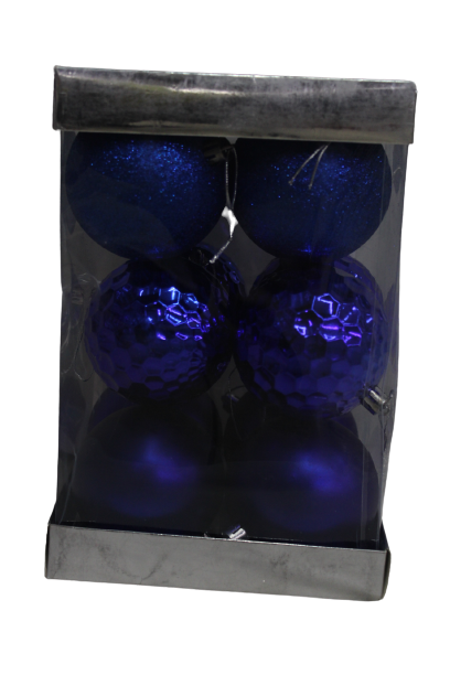 Blue Christmas Balls Decorations