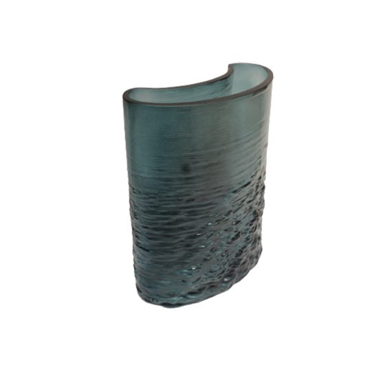 Special-shaped Creative Curve Transparent Glass Vase