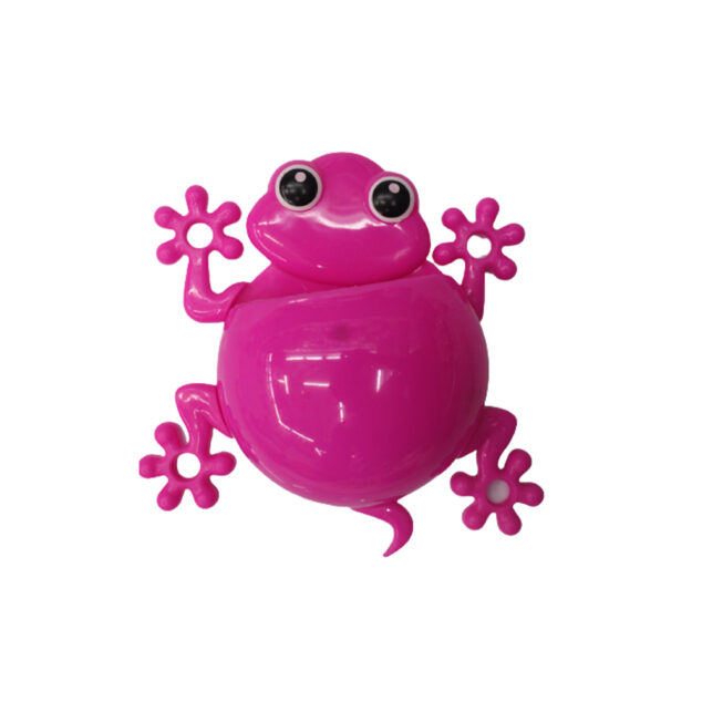 Frog Wall Mount Toothbrush Holder with 4 Suction Cups