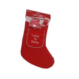 Christmas Stocking With Letter To Santa