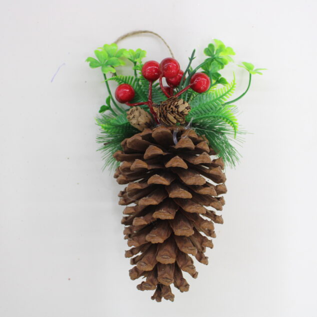 Artificial Berry Pinecone Pendant Twine Decorate Christmas Tree Accessories