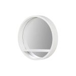 Classic White Porthole Shelf Mirrors