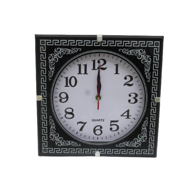 Black Square Wall Clock