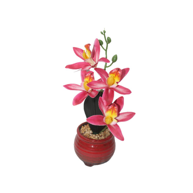 Artificial Flower in a Ceramic Pot