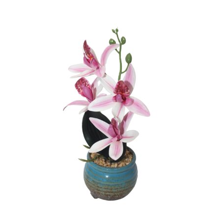 Artificial Flower in a Ceramic Pot