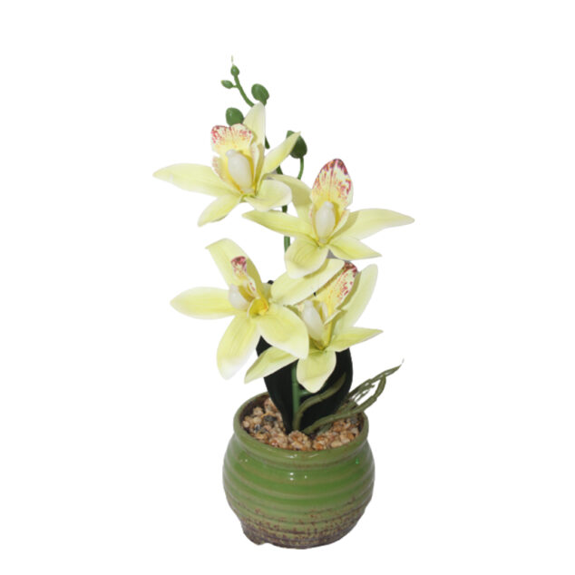 Artificial Flower in a Ceramic Pot