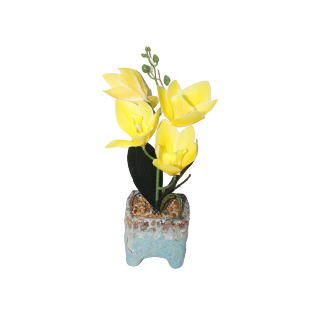 Artificial Flower in a Ceramic Pot