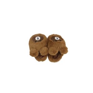 Kids Fluffy Closed-Toe Slippers size 2