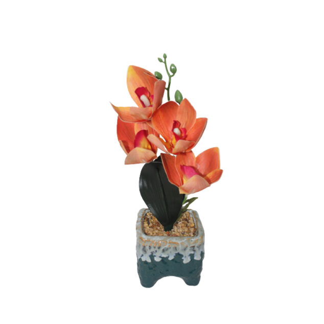 Artificial Flower in a Ceramic Pot