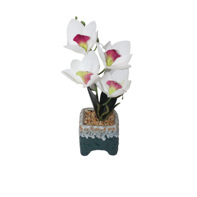 Artificial Flower in a Ceramic Pot