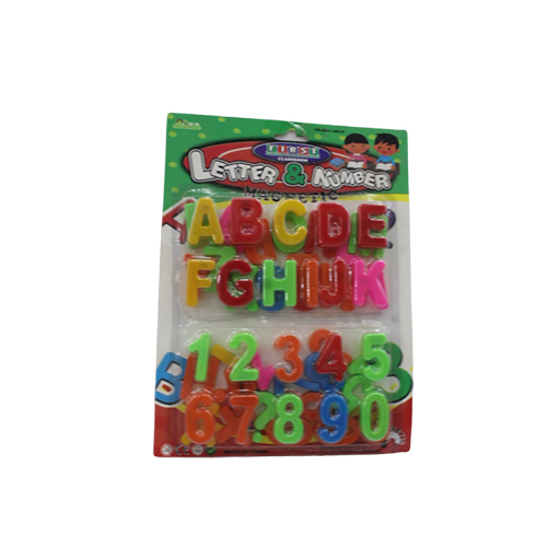 Magnetic 26 Alphabet Letter 0 To 9 Numbers  (Multicolor)