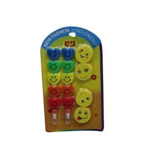 Emoji Stackable Pencils With Emoji Erasers