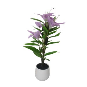 Artificial Flower Plants In a Ceramic Pot