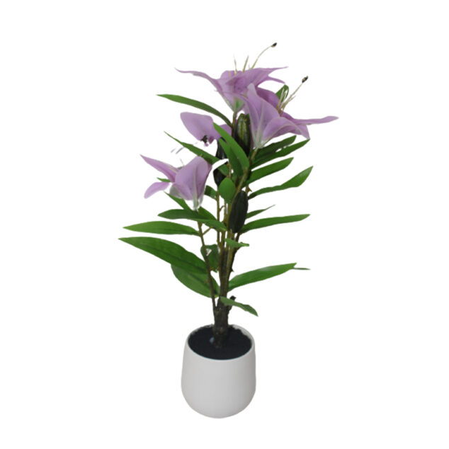 Artificial Flower Plants In a Ceramic Pot