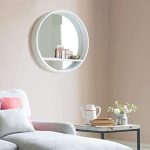 Classic White Porthole Shelf Mirrors