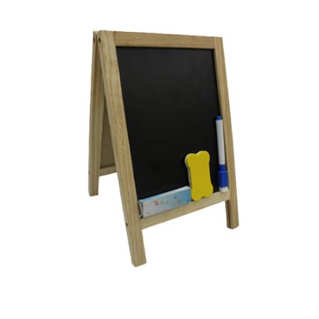 Double Side Wooden Blackboard and Whiteboard