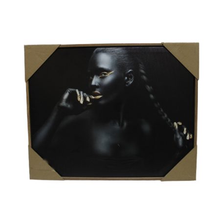 Modern African Lady Canvas Art 50 x 40cm