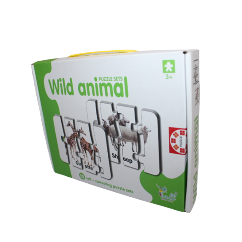 Wild Animals Match-it Puzzle Flashcards – House Of Leather & Gifts