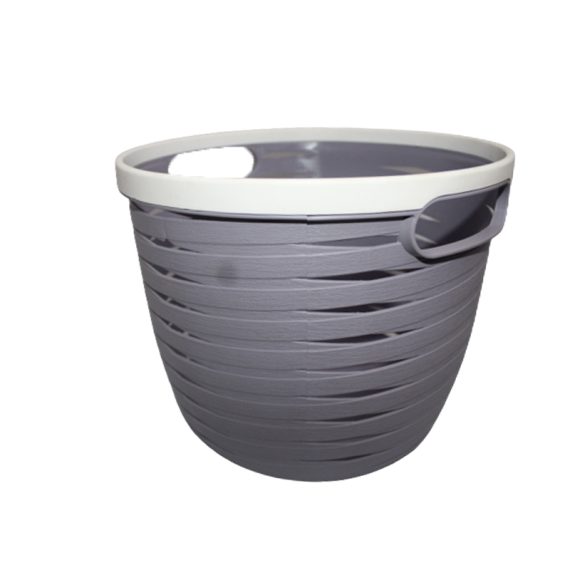 Round Plastic Basket (24cm diameter by 20cm height)