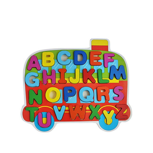 Wooden Capital Letters ABC Learning Blocks