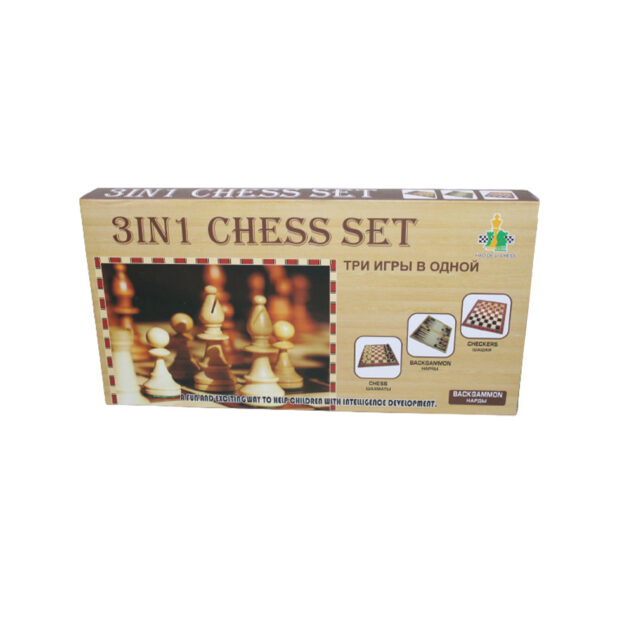 3 in 1 Chess/Checkers, Backgammon Game