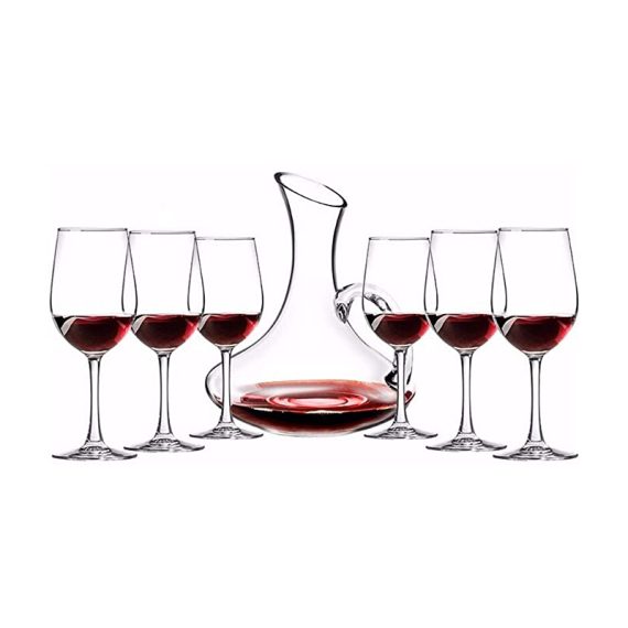 Wine Decanter with 6 Wine Glass